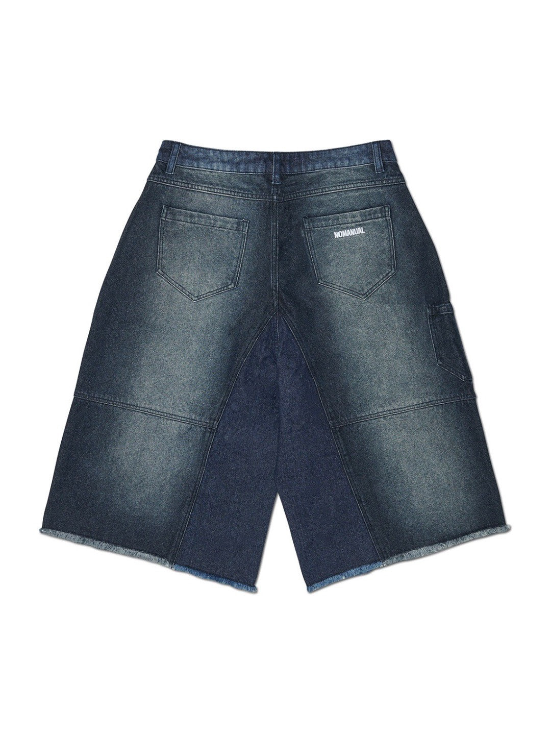 【NOMANUAL】D.T WASHED DENIM BERMUDA PANTS