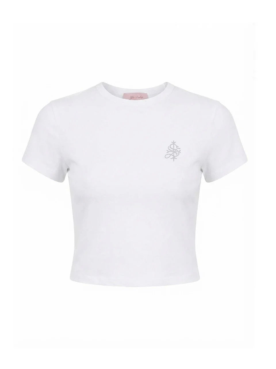 【SupBaby by SUPPLIER】Petit Cross Rhinestone Cropped Tee