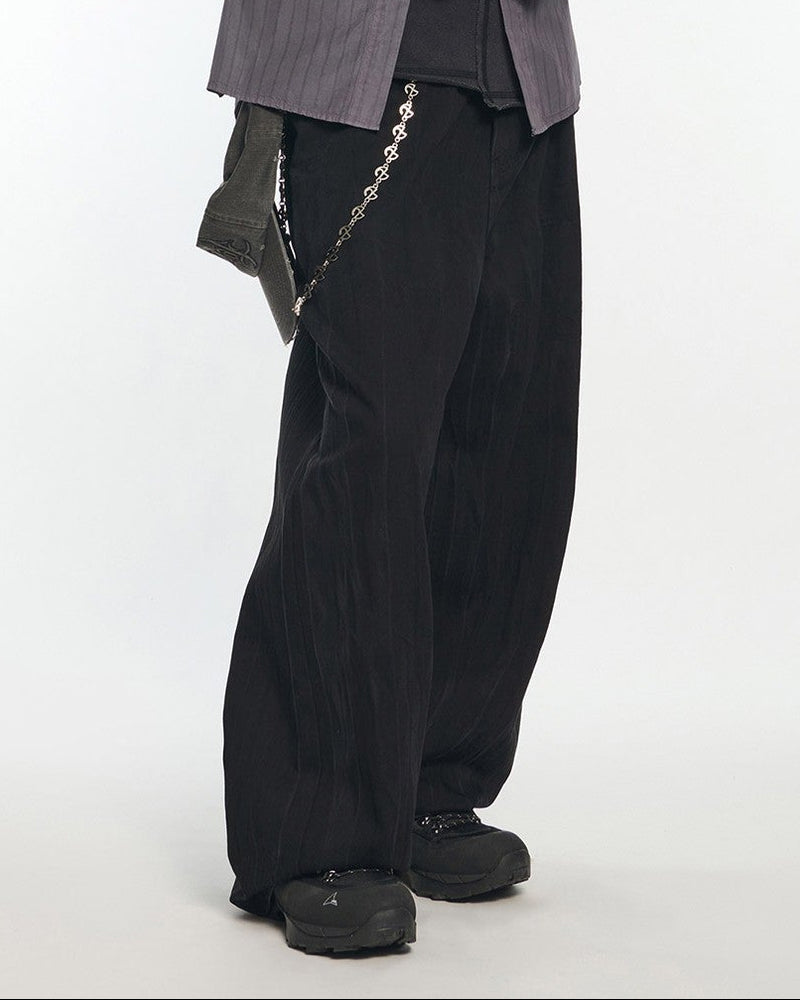 【NOMANUAL】WASHED CRACK DENIM PANTS