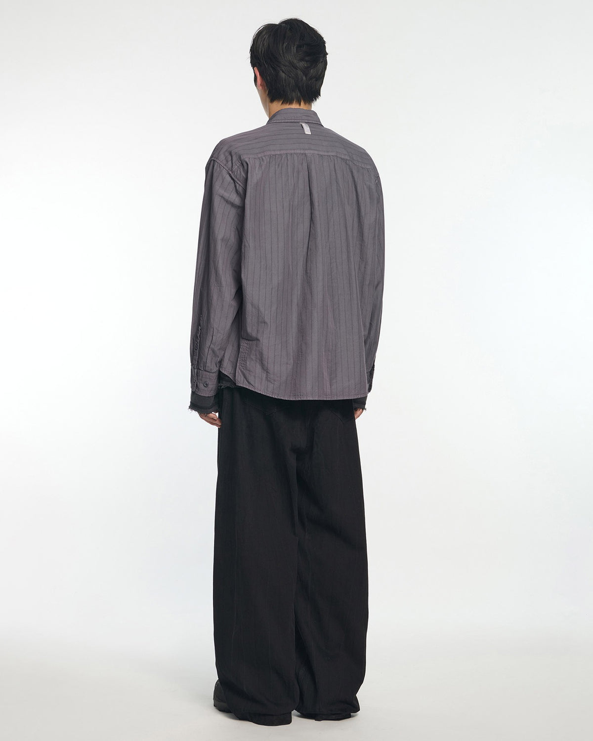 【NOMANUAL】WASHED CRACK DENIM PANTS