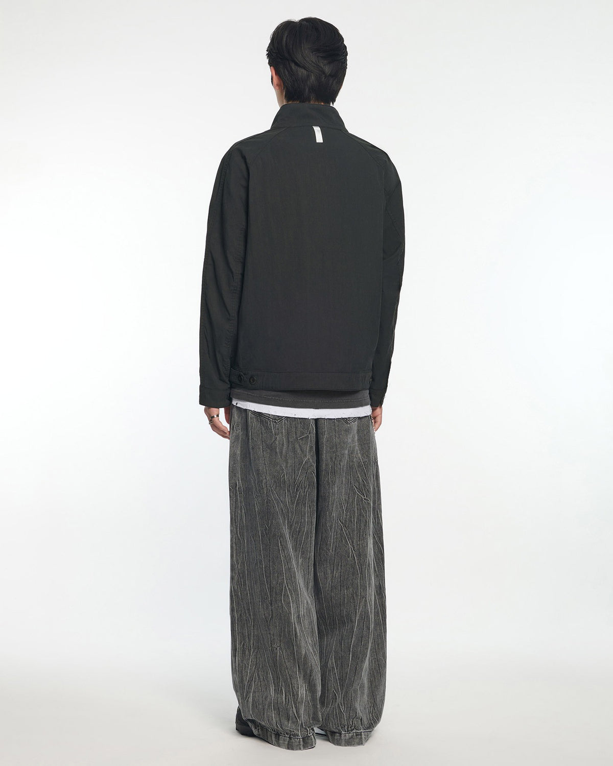 【NOMANUAL】WASHED CRACK DENIM PANTS