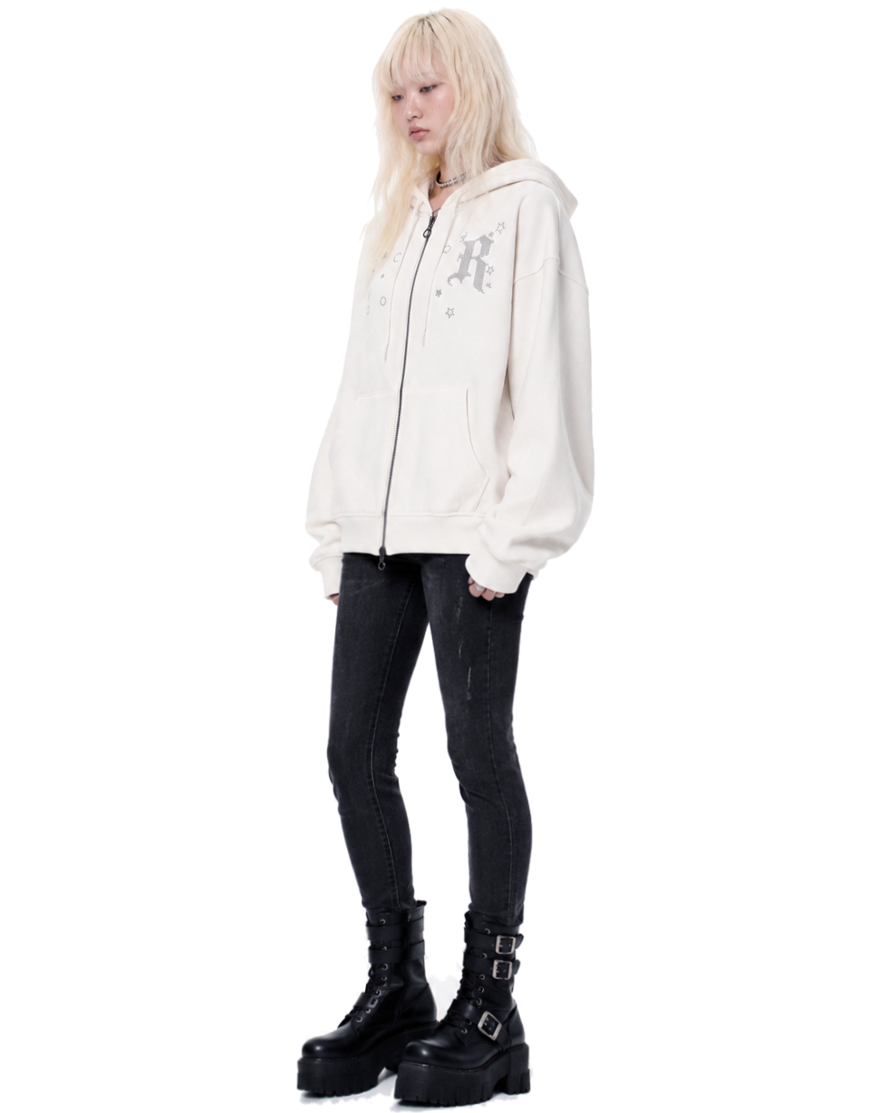 【runningHIGH】EAR ZIP UP HOODIE