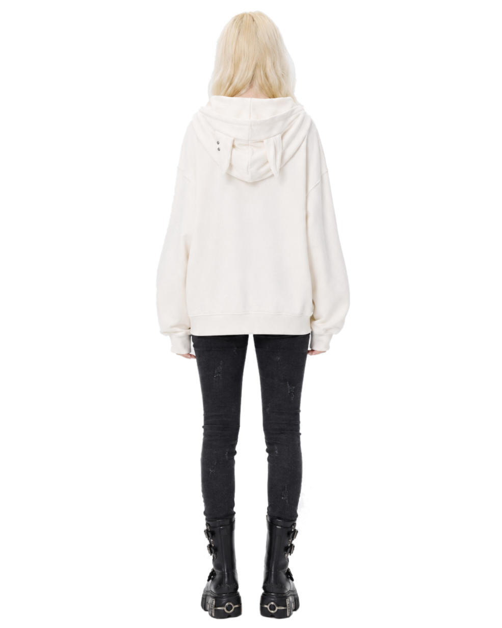 【runningHIGH】EAR ZIP UP HOODIE