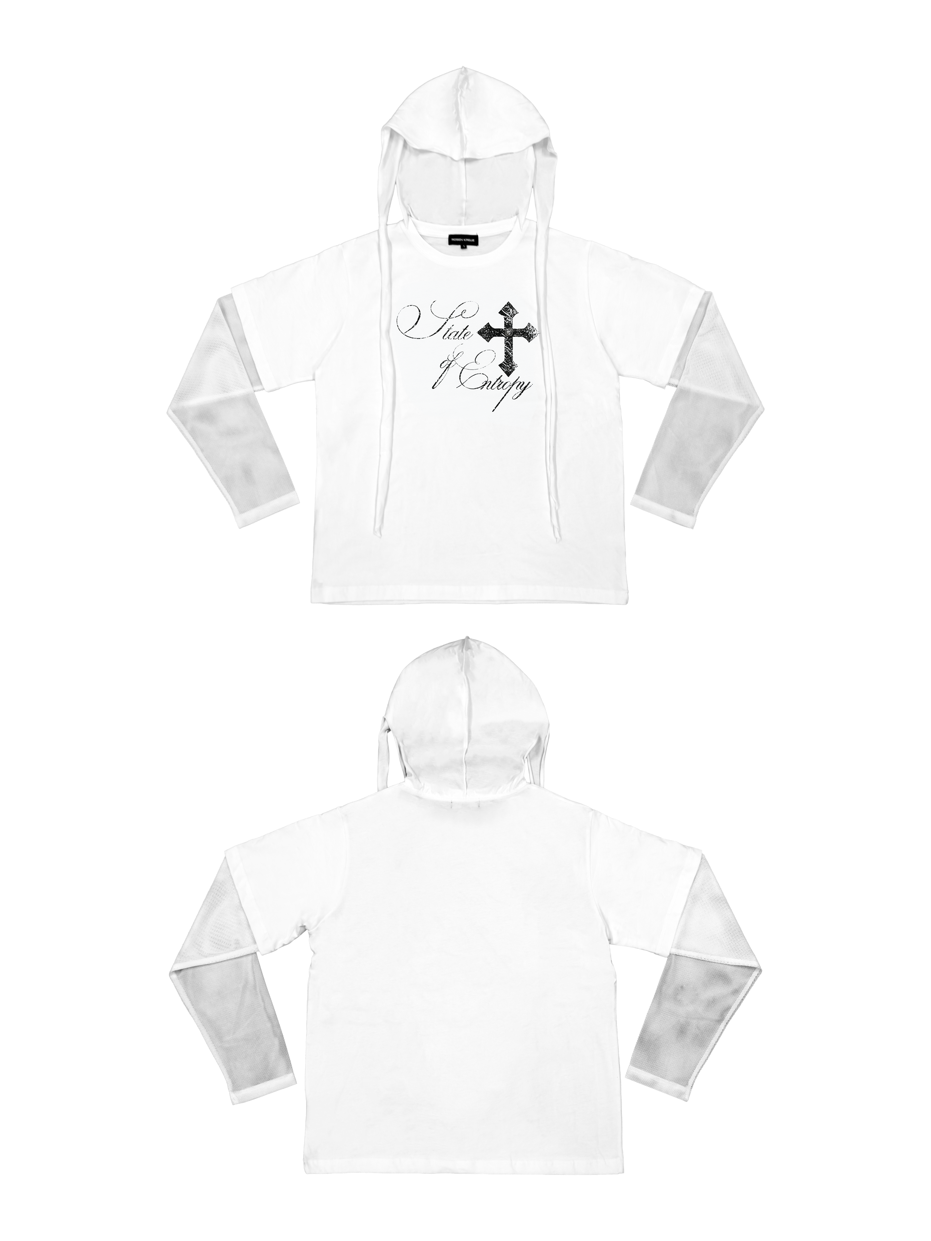 6/5 19:00先行発売【Rosen Kreuz】RUIN LAYERED MESH LONG SLEEVE
