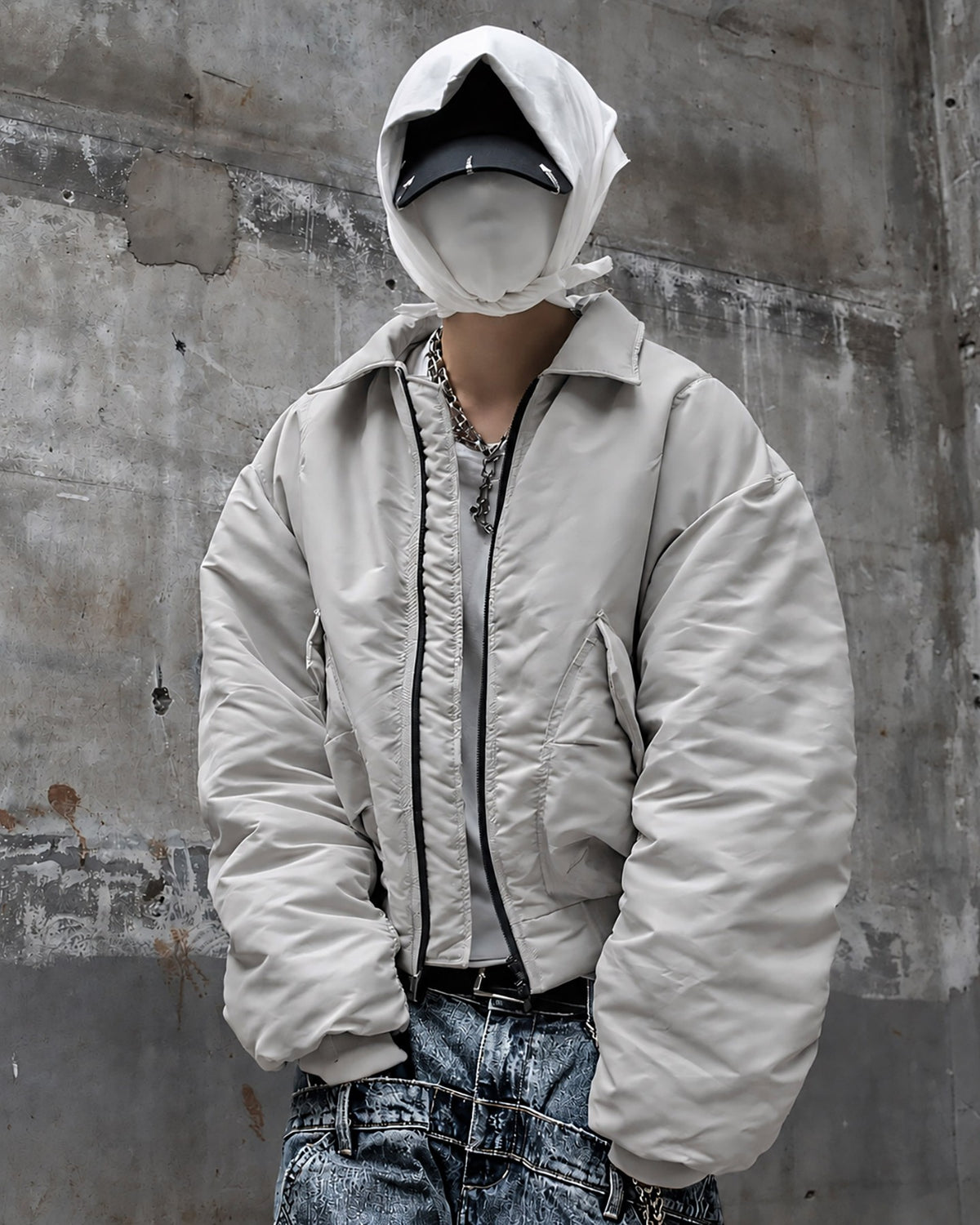 【roaringrad】26 Shirring Crop Bomber